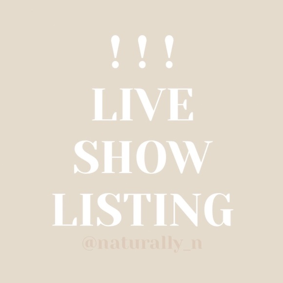 LIVE SHOW LISTING - Picture 1 of 1